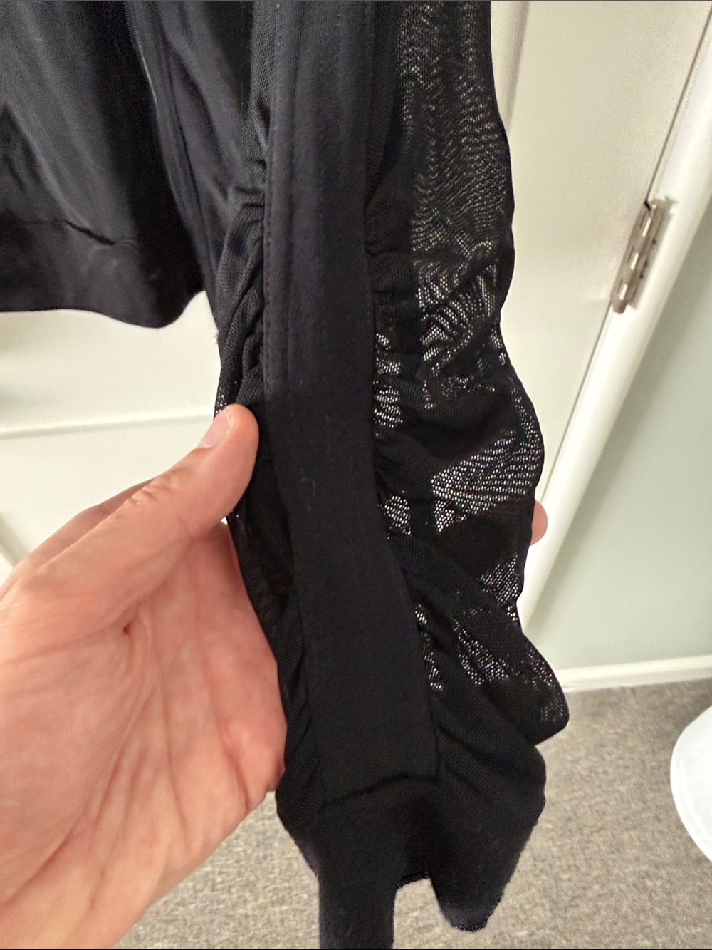 Fox Black Sheer Mesh Bomber Jacket - Picture 4 of 6